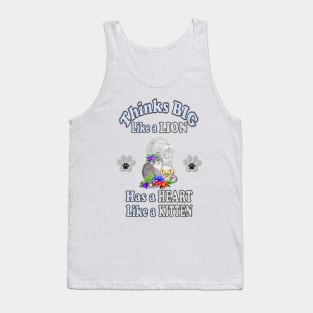 Cute Kitten with Big Ideas Tank Top